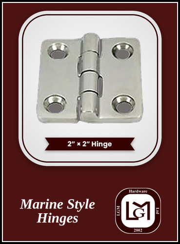 Marine Style Hinges | Wholesale - Industrial & Transportation Hardware Supplies 11-20104 Marine Style Hinge 2" x 2"