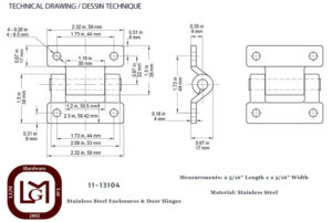 11 13104 Technical Drawing