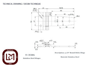 11 31204 Technical Drawing