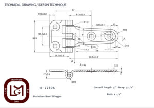 11 77304 Technical Drawing