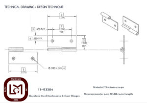 11 93304 Technical Drawing