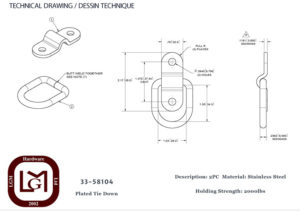 33 58104 Technical Drawing