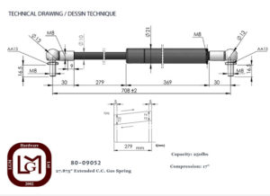 80 09052 Technical Drawing