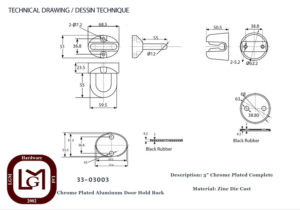 33 03003 Technical Drawing