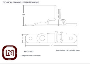 33 25402 Technical Drawing