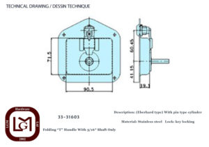 33 31603 Technical Drawing