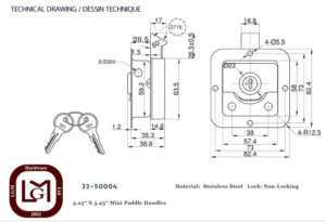 33 50004 Technical Drawing