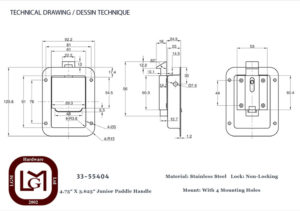 33 55404 Technical Drawing
