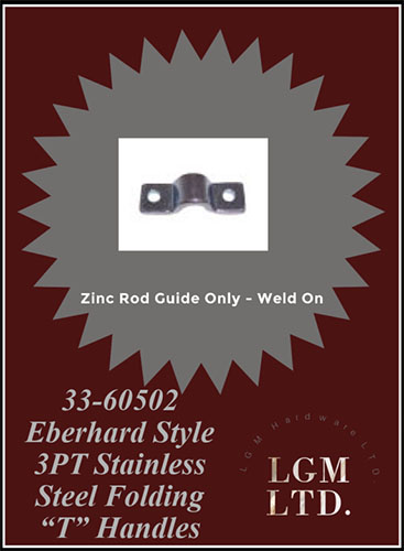 33 60502 Eberhard Style 3pt Stainless Steel Folding T Handles