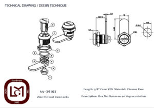 44 39103 Technical Drawing