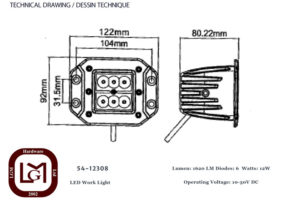 54 12308 Technical Drawing
