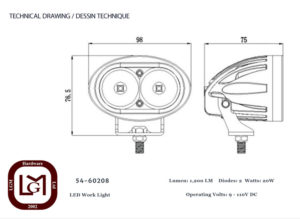 54 60208 Technical Drawing