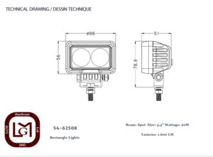 54 62508 Technical Drawing