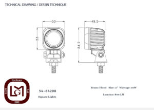 54 64208 Technical Drawing