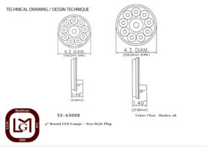 55 43008 Technical Drawing