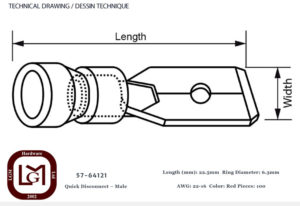 57 64121 Technical Drawing