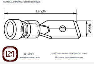 57 64122 Technical Drawing