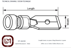 57 64123 Technical Drawing
