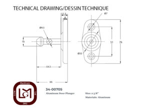 34 00705 Technical Drawing