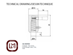 45 65102 Technical Drawing