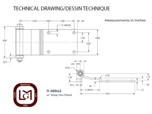 11 58842 Technical Drawing